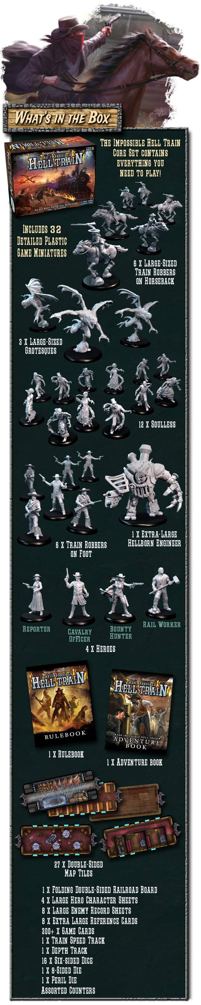 Shadows of Brimstone: The Impossible Hell Train Grundspiel englische Ausgabe