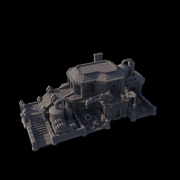 Zwergenschrottplatz Mittelalter 3D Terrain Gebäude DnD RPG Tabletop