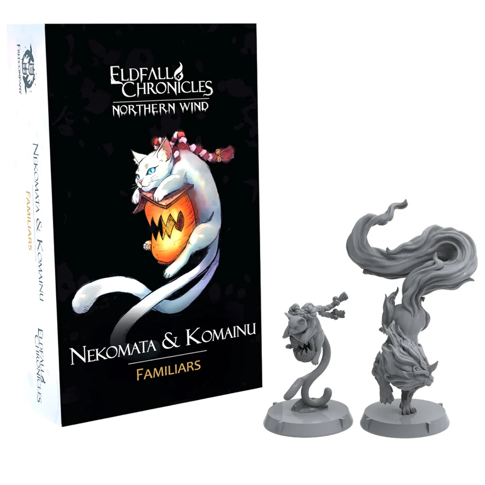 Eldfall Chronicles: Nekomata & Komainu Miniature Upgrades Kickstarter Edition English