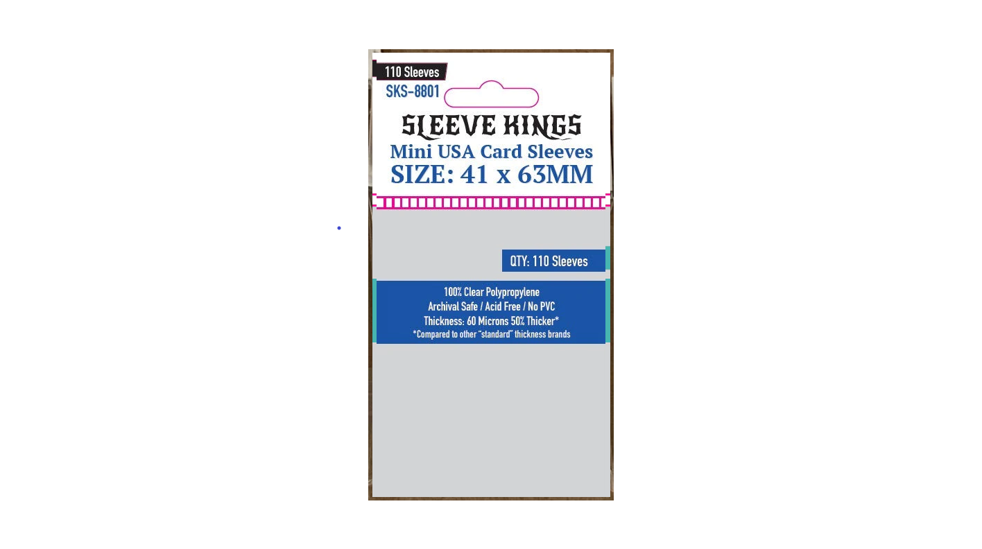 Sleeve Kings Kartenhllen 8801 Mini USA Card Sleeves (41x63mm) - 110 P LuxurInk Sleeve Kings Kartenhllen 8801 Mini USA Card Sleeves (41x63mm) - 110 P LuxurInk