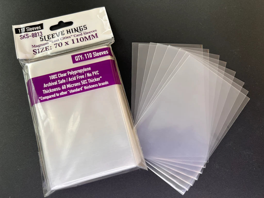 Sleeve Kings Kartenhüllen 8813 Magnum "Lost Cities" Card Sleeves (70x110mm) - 110 Pack, 60 Microns