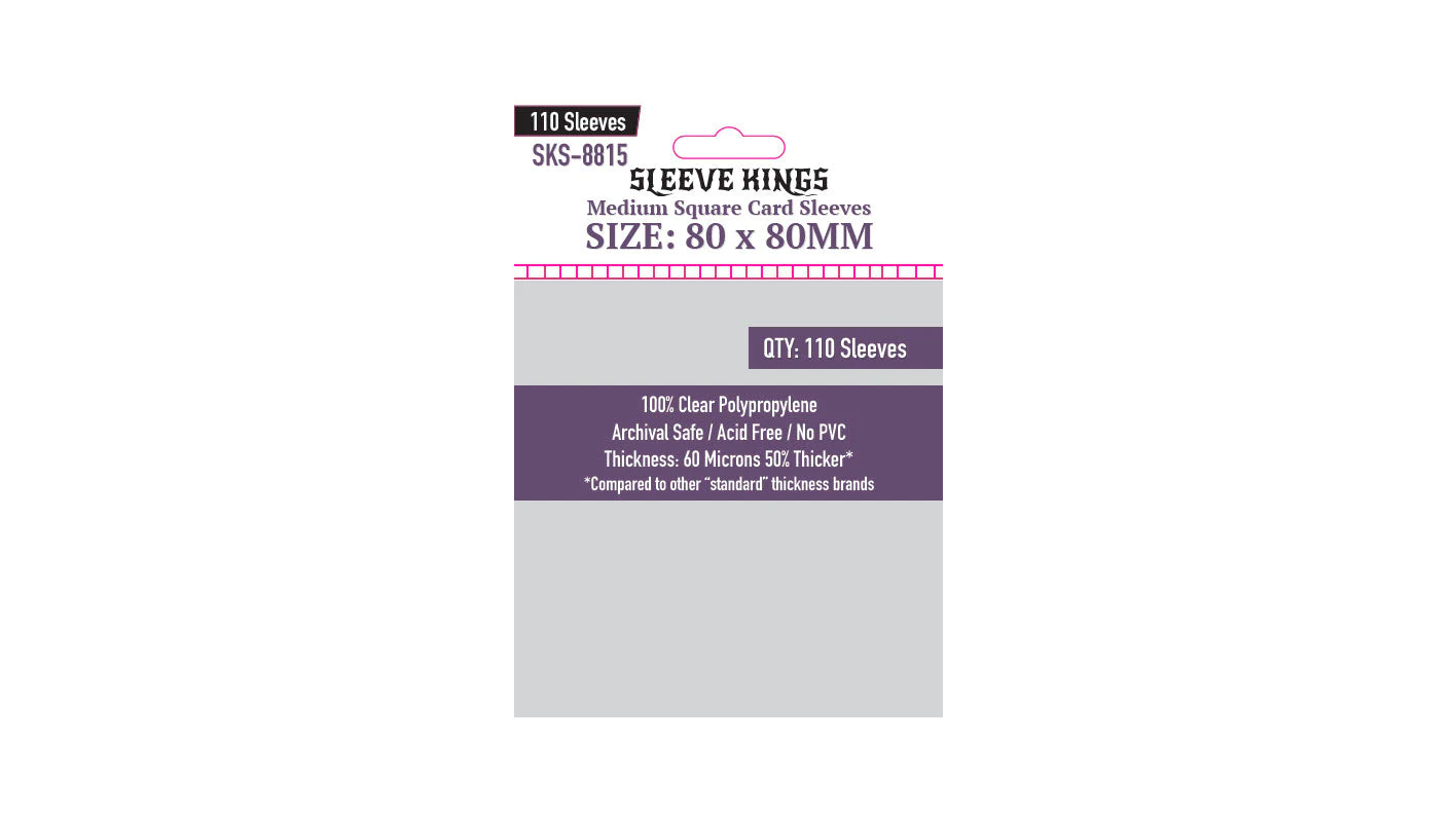 Sleeve Kings Kartenhllen 8815 Medium Square Card Sleeves (80x80mm) - LuxurInk Sleeve Kings Kartenhllen 8815 Medium Square Card Sleeves (80x80mm) - LuxurInk