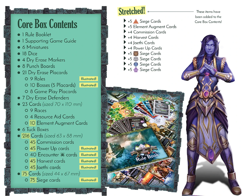 Hexplore It: The Mount of Godai Grundspiel + Strechgoals Englisch