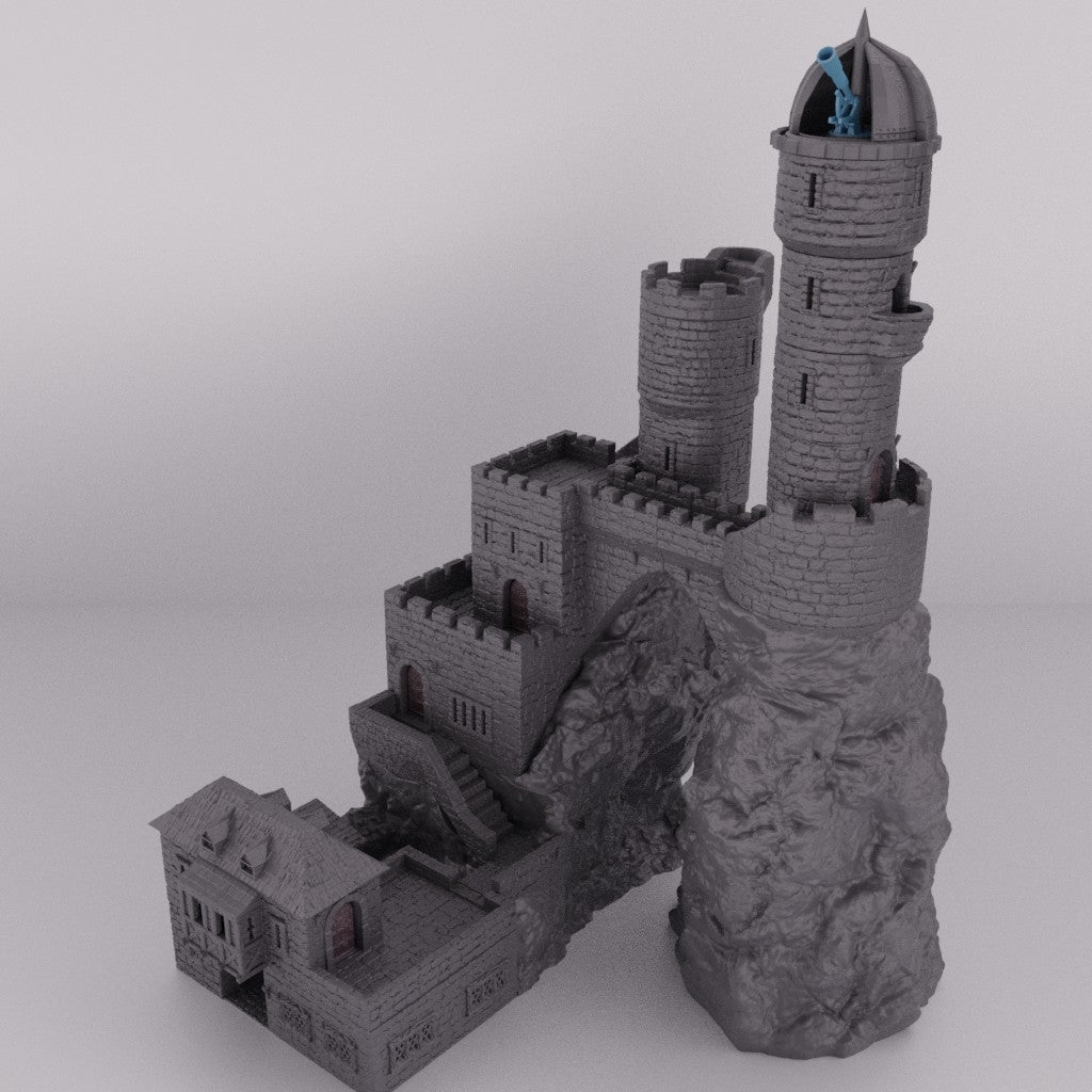 Tower House Medieval 3D Terrain Building Miniature Land DnD RPG Tabletop