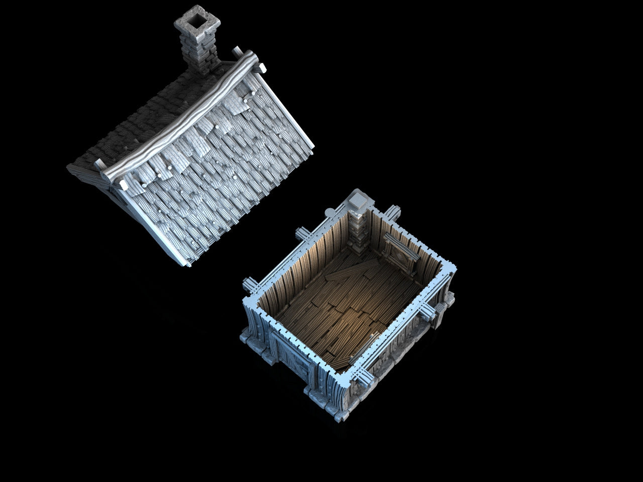 kleine Jagdhütte aus dem Medieval Town Set