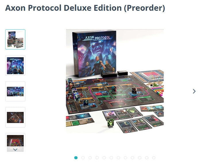 Axon Protocol Deluxe Corporation Pledge English + German + Stretchgoals Kickstarter Cyberpunk