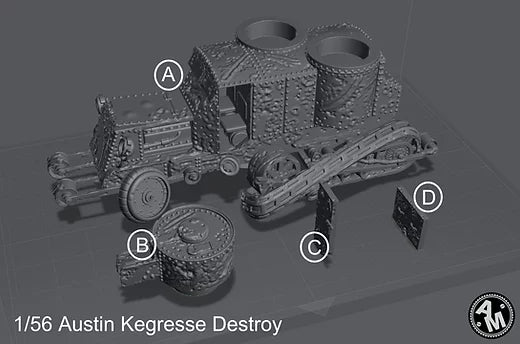 WW1 Russian Austin Kegresse armored vehicle