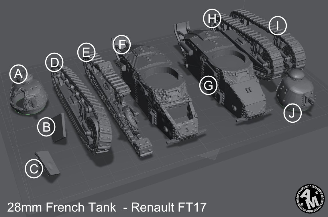 WW1 französischer Panzer Renault FT17