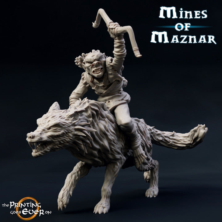 Goblin Warg Rider from Mines of Maznar