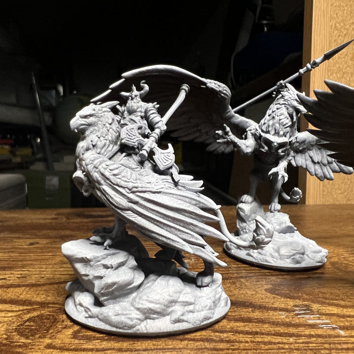 Dwarves Gryphon Rider High Elves vs Dwarves The Master Forge DnD RPG Tabletop