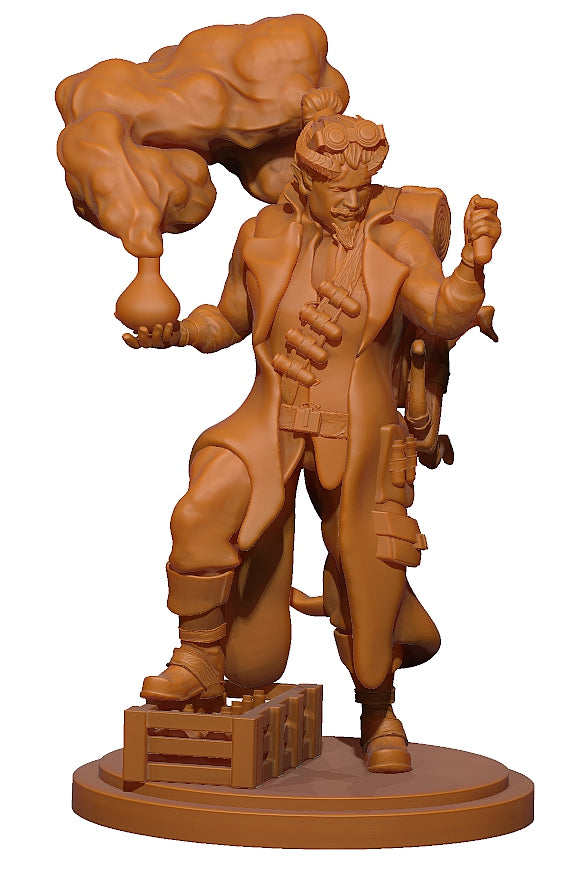 <transcy>Goddess Athena with Owlking by Clay Cyanide Miniatures D&D Tabletop Wargames Painters Greek Mythology</transcy>