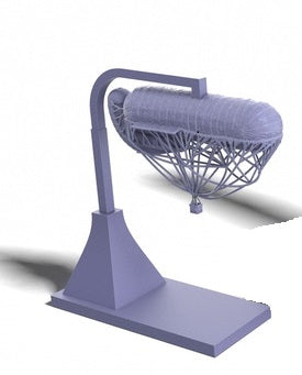 WW1 hot air balloon and zeppelin