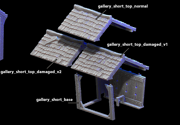 City walls and gate City of Tarok for RPGs, board games, painters and collectors