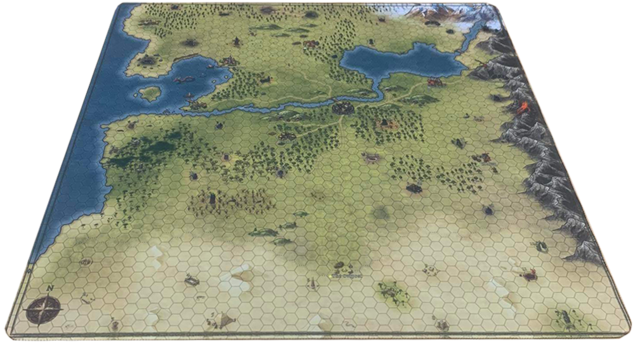 League of Dungeoneers Add-on Neoprene World Map Kickstarter Edition