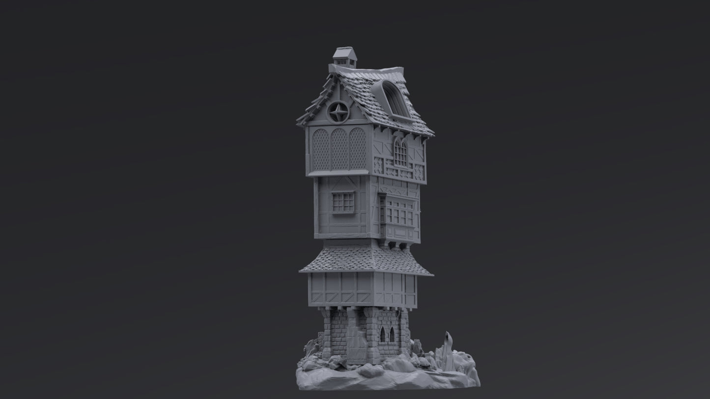 Dice tower The Barons Manse from the Fantasy Dice Towers Set by Create3D