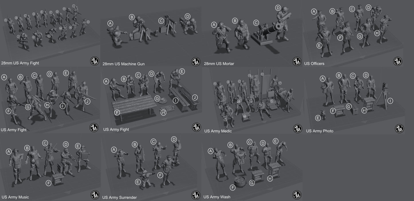 WW1 amerikanische US Soldaten Armee