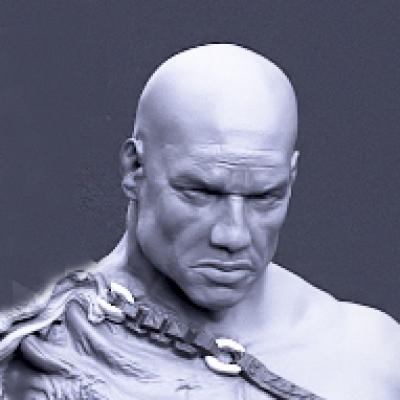 Boneflesh Warrior + Trophy Fantasy von Printomancer3d