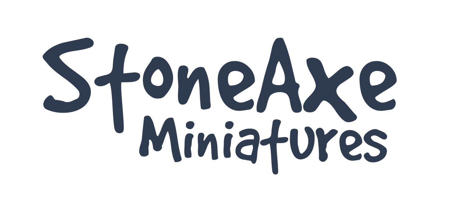 Steinzeit Krieger aus The Rampart von StoneAxe Miniatures