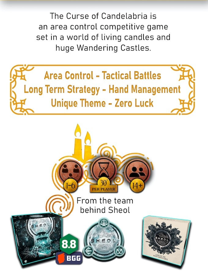 The Curse of Candelabria Kickstarter Edition + Expansions + Stretchgoals + KS Exclusives