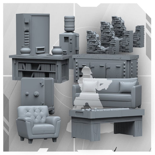 6 Siege 3D Decor Set Add-On Kickstarter Ausgabe + Stretchgoals + KS Exclusives+