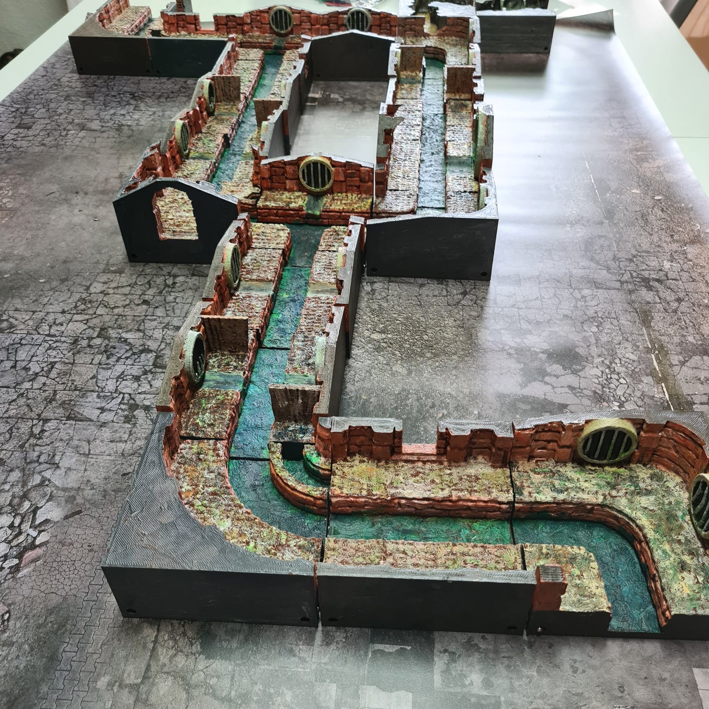 Modulare Kanalisation 3D Terrain Gebäude Miniature Land DnD RPG Tabletop
