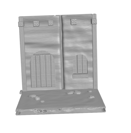 Wallhalla Desert City Wall Sprawl / modulares Miniaturen-Display-System