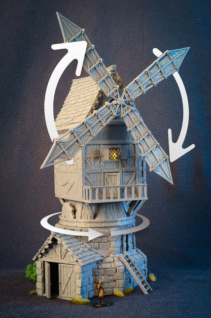 Windmühle aus City of Tarok für RPGs, Brettspiele, Maler und Sammler