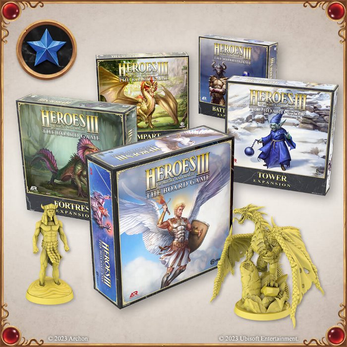 Heroes of Might & Magic III: The Board Game Gameplay All-In Pledge Kickstarter Ausgabe Deutsch