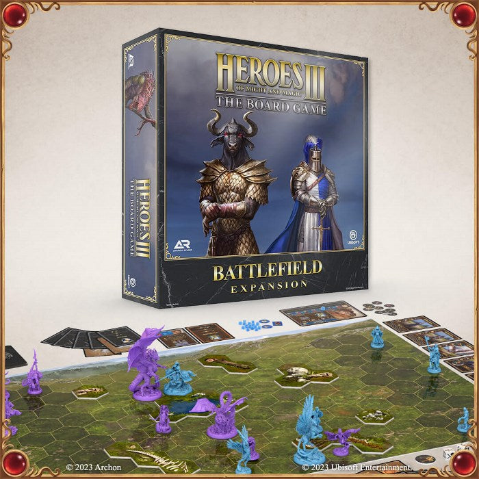 Heroes of Might &amp; Magic III: The Board Game Gameplay All-In Pledge Kickstarter Edition German