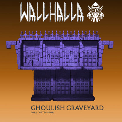 Wallhalla Ghoulish Graveyard / modulares Miniaturen-Display-System