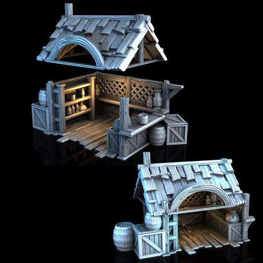 Marktbude Medieval Town Set