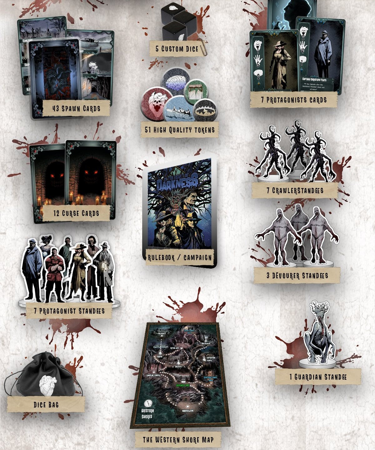 In the Heart of Darkness + Stretch Goals+ KS Exclusives English
