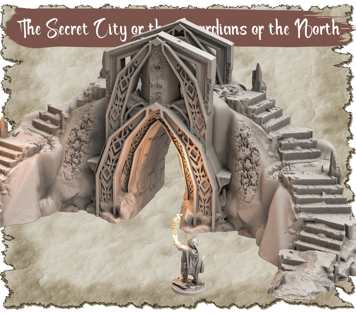 Tor zur geheimen Stadt  - Hidden Places DnD RPG Tabletop Wargaming
