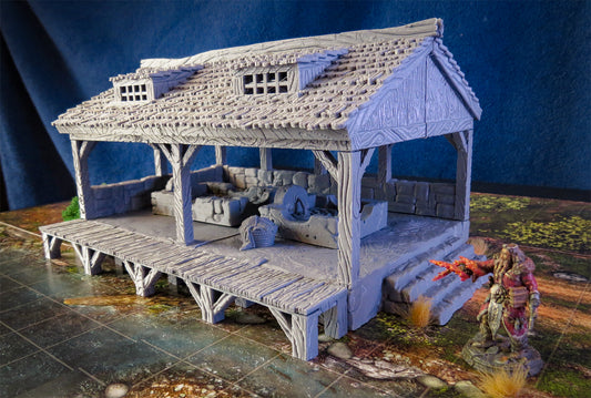 Black Scrolls Games wash house / lumberjack house from City of Tarok