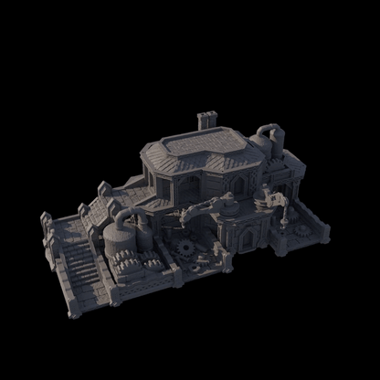 Zwergenschrottplatz Mittelalter 3D Terrain Gebäude DnD RPG Tabletop