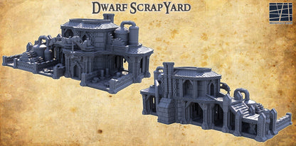 Zwergenschrottplatz Mittelalter 3D Terrain Gebäude DnD RPG Tabletop