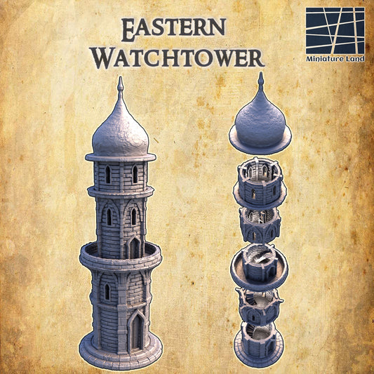 Orientalischer Wachturm Mittelalter 3D Terrain Gebäude DnD RPG Tabletop
