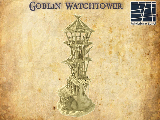 Goblin Wachturm Mittelalter 3D Terrain Gebäude DnD RPG Tabletop