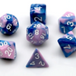 Blue and Pink RPG Dice Set