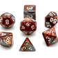 Brown and Silver RPG Dice Set