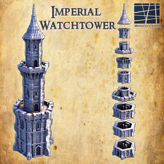 Imperial Wachturm Mittelalter 3D Terrain Gebäude DnD RPG Tabletop
