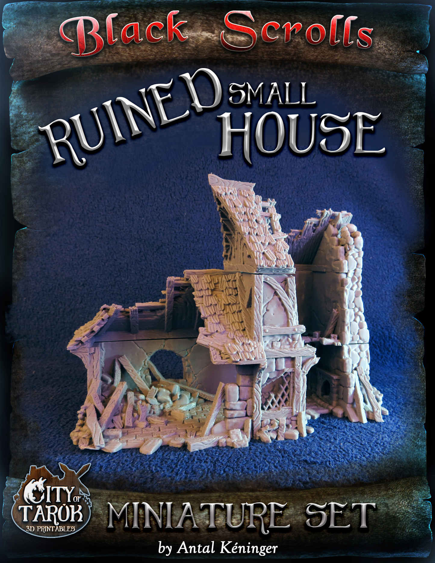 Small House Destroy City of Tarok for RPGs, Board Games, Painters and Collectors