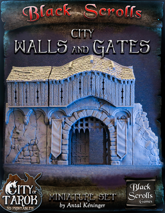 Stadtmauern und Tor  City of Tarok für RPGs, Brettspiele, Maler und Sammler
