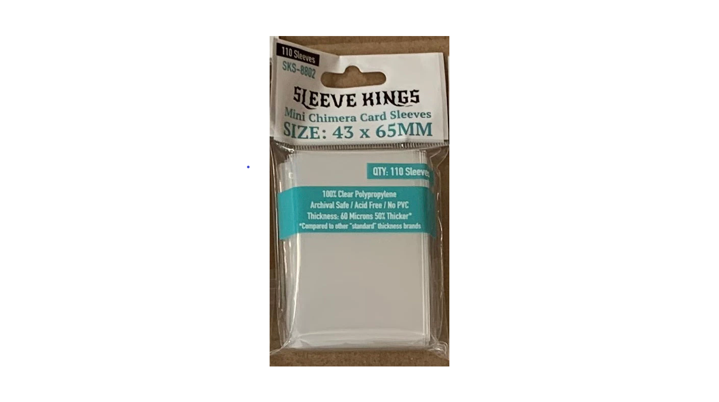 Sleeve Kings Kartenhüllen 8802 Mini Chimera Card Sleeves (43x65mm) - 110 Pack, 60 Microns