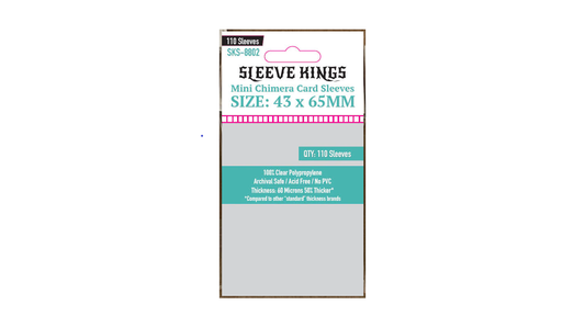 Sleeve Kings Kartenhüllen 8802 Mini Chimera Card Sleeves (43x65mm) - 110 Pack, 60 Microns