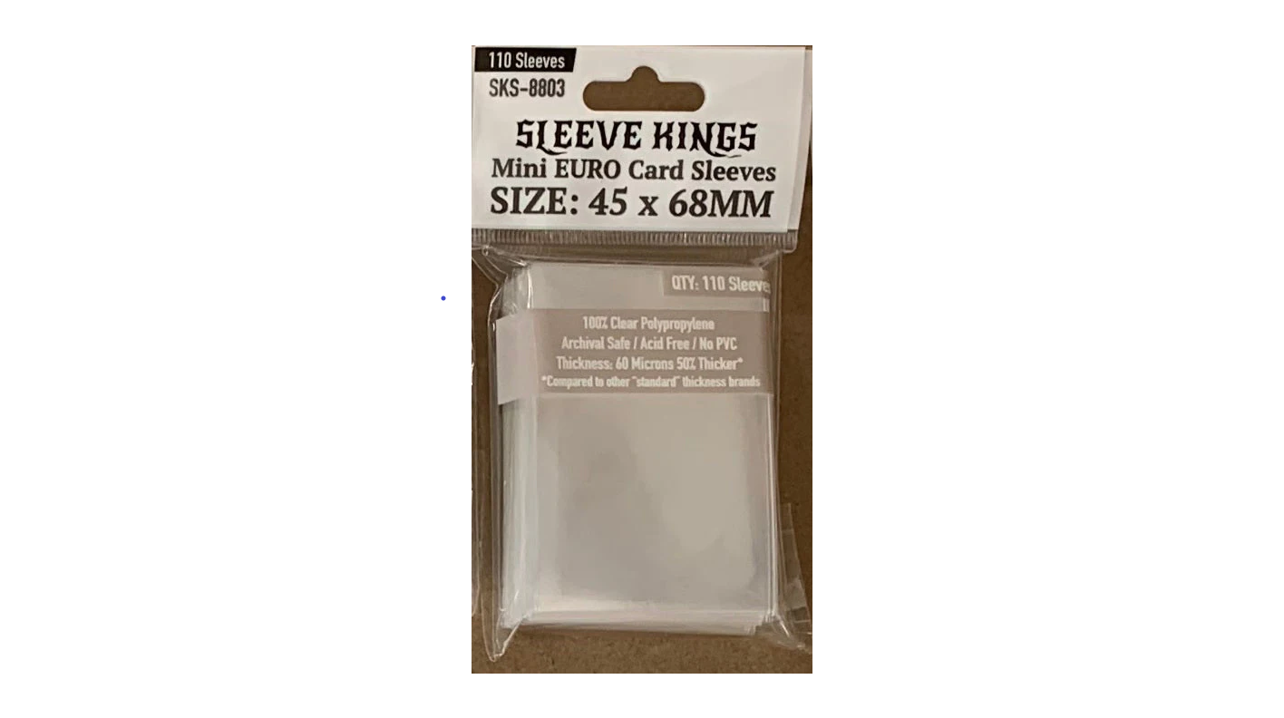 Sleeve Kings Kartenhüllen 8803 Mini Euro Card Sleeves (45x68mm) - 110 Pack, 60 Microns