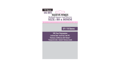 Sleeve Kings Kartenhllen 8815 Medium Square Card Sleeves (80x80mm) - LuxurInk Sleeve Kings Kartenhllen 8815 Medium Square Card Sleeves (80x80mm) - LuxurInk