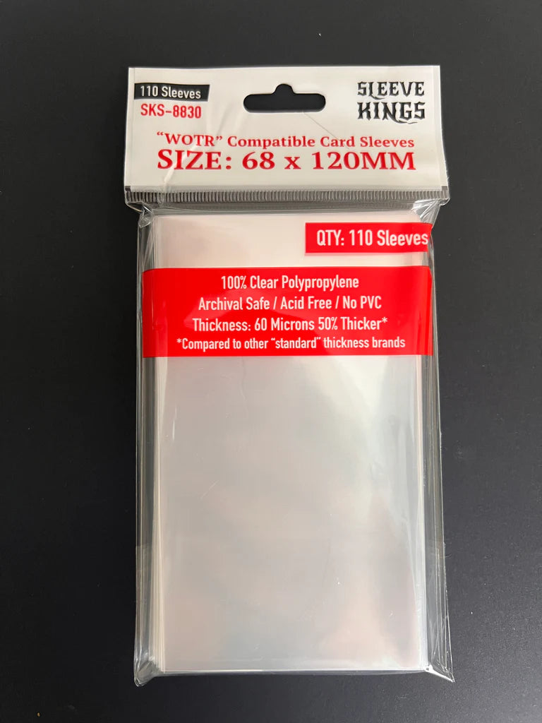 Sleeve Kings Kartenhüllen 8830 "WOTR" Compatible (68x120mm) -110 Pack, 60 Microns