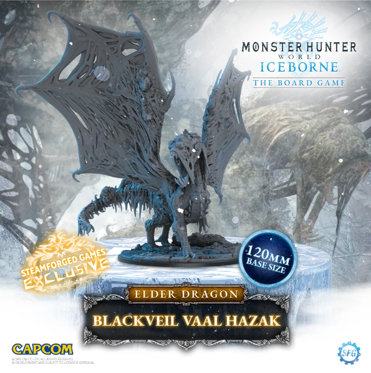 Monster Hunter World Iceborn: Blackveil Vaal Hazak Dragon Expansion English CKS Exclusives