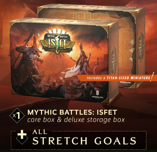 Mythic Battle: Isfet Egyptian God Pledge + Stretchgoals + KS Exklusives Englisch